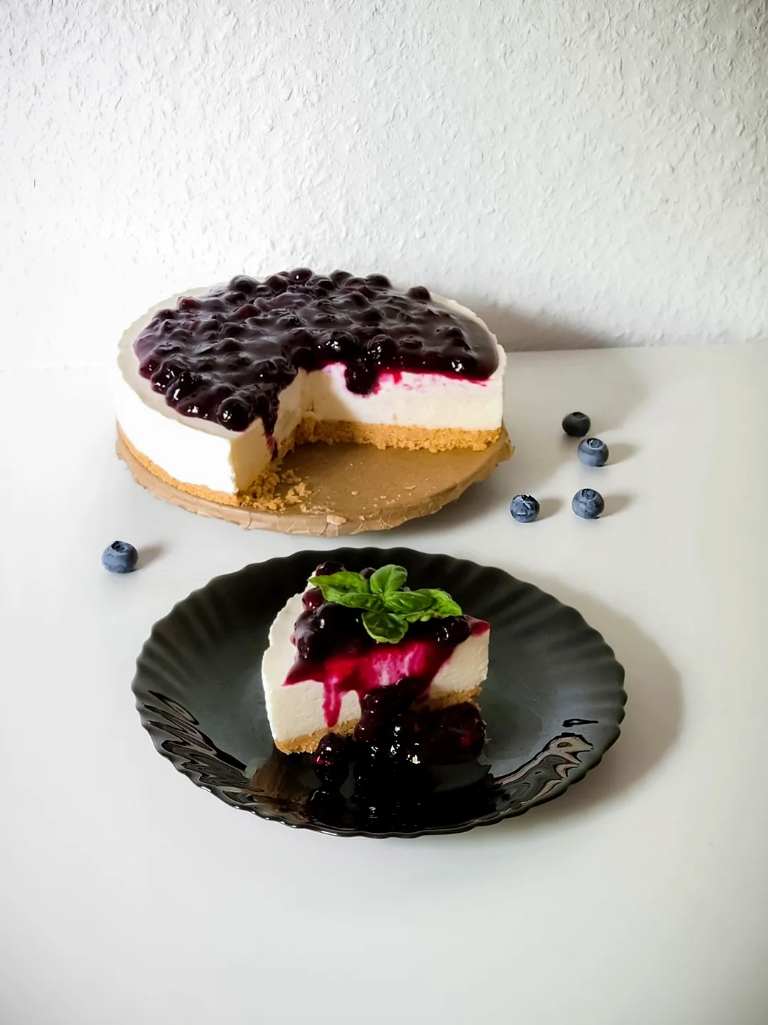 Cheesecake de mirtilo